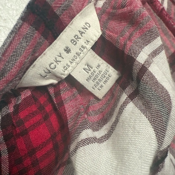 Lucky Brand Jessica Popover Top longsleeve size Medium - Picture 2 of 5